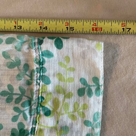WOOLRICH Vintage blouse floral print in tones of green and white. Women size M. - Picture 7 of 9